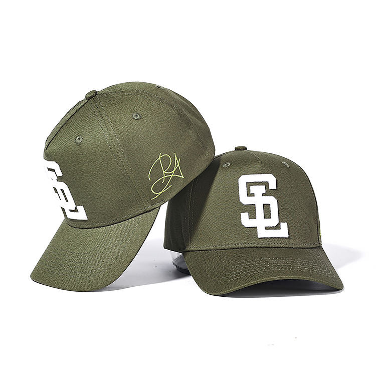 Green Baseball Cap with Custom logo High Quality 5 Panel Gorras 3D Embroidered Personalizada Dad Golf Snapback Hat for Men
