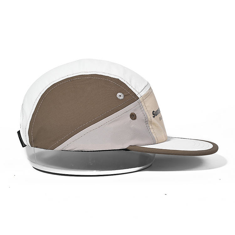 OEM Custom Y2K Beach Nylon Camp Cap Running Flat Brimmed Waterproof Quick Dry Sport Snapback Hat for Summer Outdoor Use
