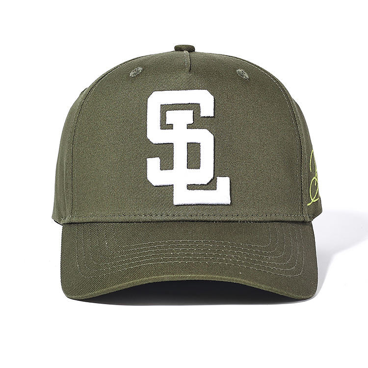 Green Baseball Cap with Custom logo High Quality 5 Panel Gorras 3D Embroidered Personalizada Dad Golf Snapback Hat for Men