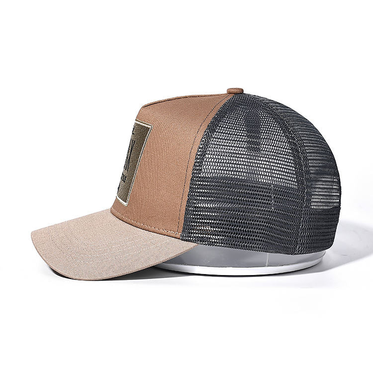 Trucker Hats 5-Panel Mesh Baseball Cap Embroidered Summer Polyester/Cotton Adjustable Snapback Fashion Cycling Wholesale Custom