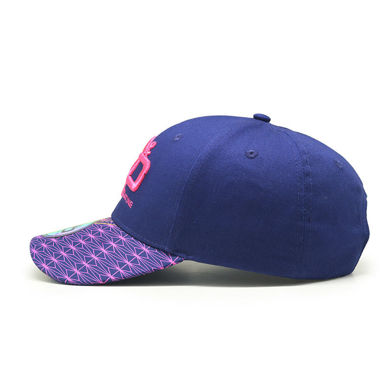 Factory-made High Quality Sports Team Baseball Cap With 3d Embroidery Logo And Sticker