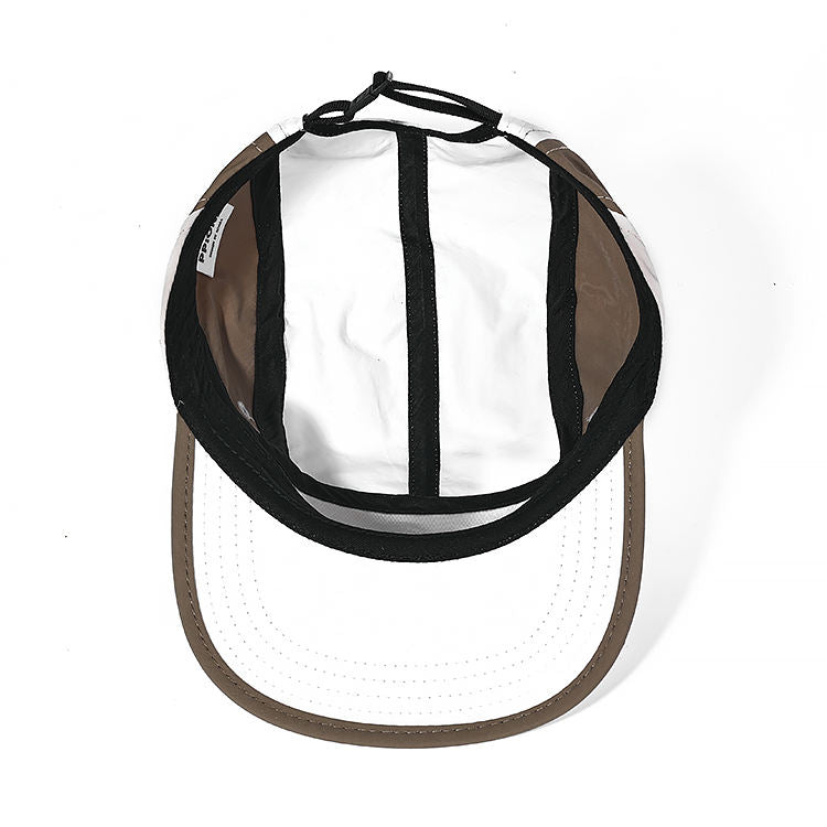OEM Custom Y2K Beach Nylon Camp Cap Running Flat Brimmed Waterproof Quick Dry Sport Snapback Hat for Summer Outdoor Use