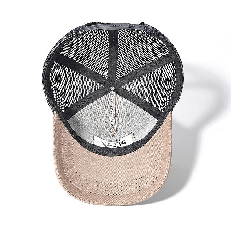 Trucker Hats 5-Panel Mesh Baseball Cap Embroidered Summer Polyester/Cotton Adjustable Snapback Fashion Cycling Wholesale Custom