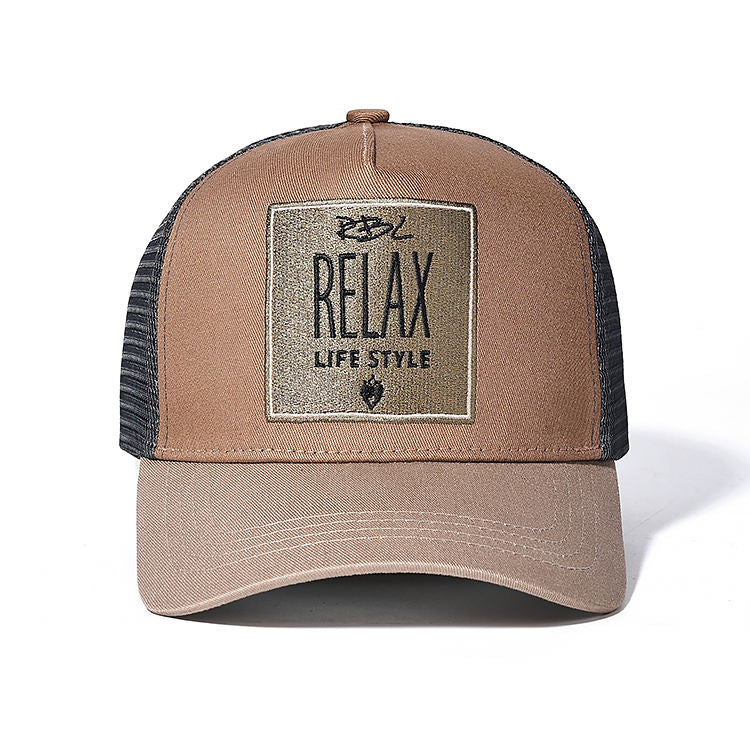 Trucker Hats 5-Panel Mesh Baseball Cap Embroidered Summer Polyester/Cotton Adjustable Snapback Fashion Cycling Wholesale Custom