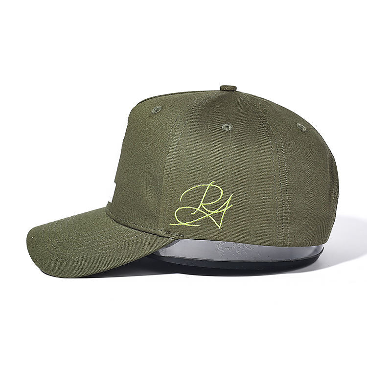 Green Baseball Cap with Custom logo High Quality 5 Panel Gorras 3D Embroidered Personalizada Dad Golf Snapback Hat for Men