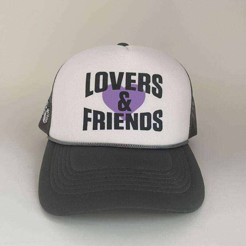 Wholesale Summer Fashion Adult Polyester Blank Sport Cap Cheap Promotion 5 Panel Foam Trucker Hat Mesh Cap Custom logo