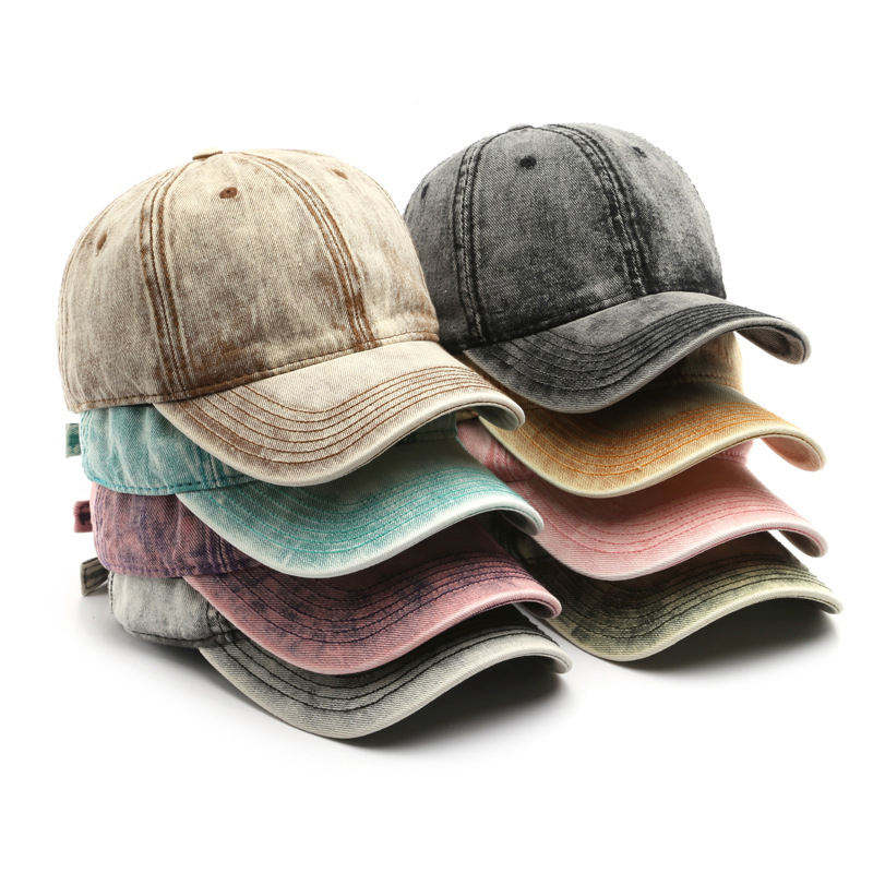 Adjustable Unisex Fashion Blank Vintage Washed Cotton Baseball Cap Dad Hat