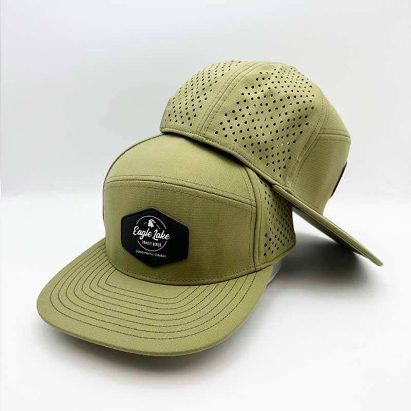 High Quality Custom Truck Hat Wholesale Polyester Laser Hole Baseball Caps Rope Fashion Waterproof Mens Sports Hat
