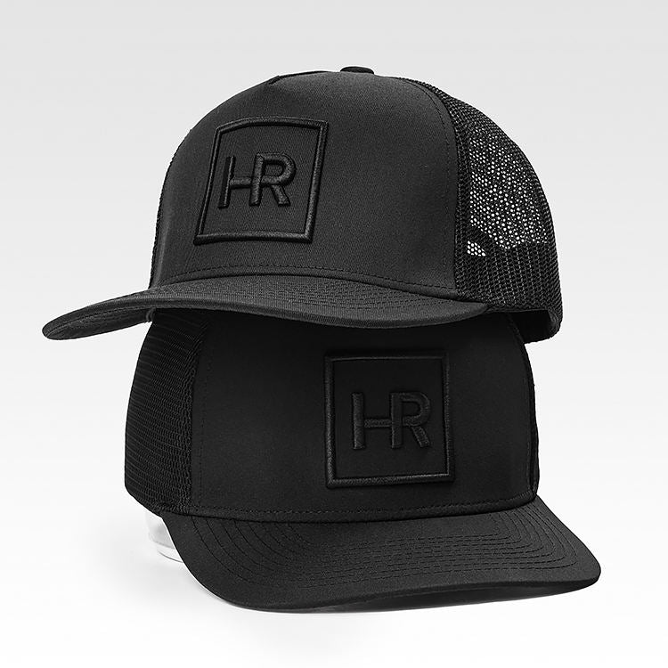 High Quality Breathable Mesh Polyester/Cotton Fashion Striped Trucker Hats Custom Your Design 3D Embroidery 5 Panel Black Sports